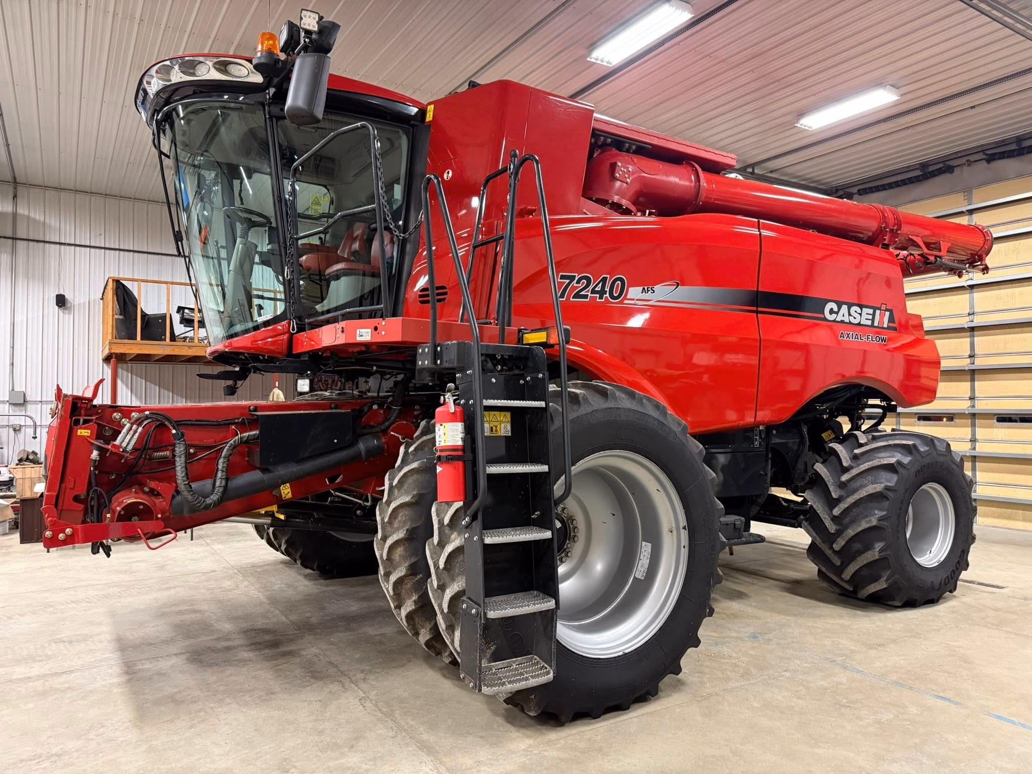 Case IH 7240 Axial-Flow combine — restored and sealed before harvest.
